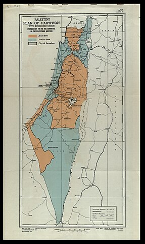 Mapa particion de Palestina
