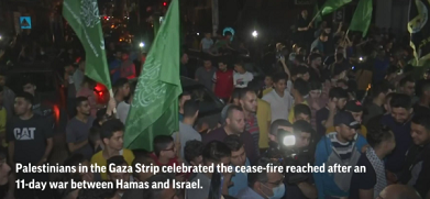 Gaza celebrates Hamas-Israel truce