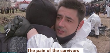 Bucha survivors grieving