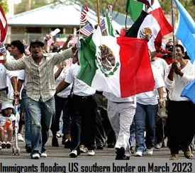 Immigrants flooding US souther border 3/2023