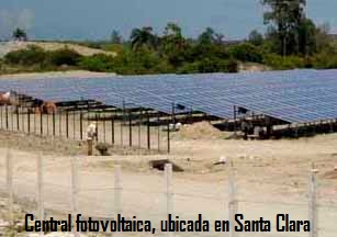 Parque fotovoltaico en Santa Clara, Cuba