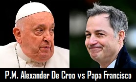 Pope Francis vs PM Alexander de Croo