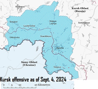 Ukraine's Kursk offensive 9/4/24