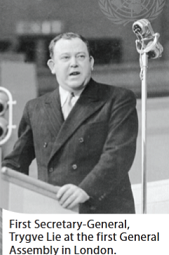 First UN Secretary General