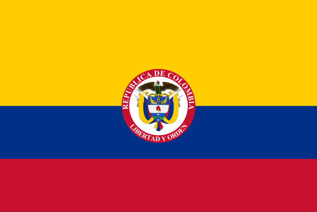 Bandera del Presidente de Colombia. Imagen de Dominio Público. 