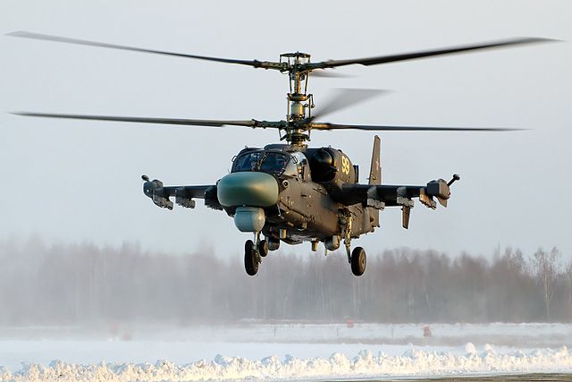 Kamov Ka-52 99 helicopter.