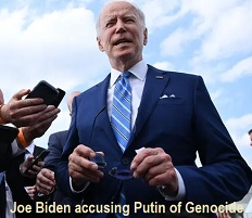 Biden accuses Putin of Genocide