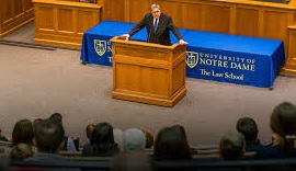 A.G. Bill Barr at Notre Dame Univ.