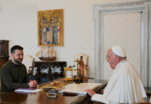 Zelensky visits Pope Francis Oct.11, 2024