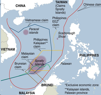 Expansionist Chinese ambitions in the South China Sea