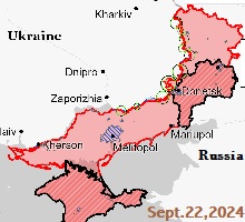 Ukraine war map 9/23/24