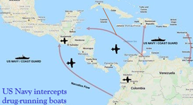 Drug traffiking from Venezuela & Colombia
