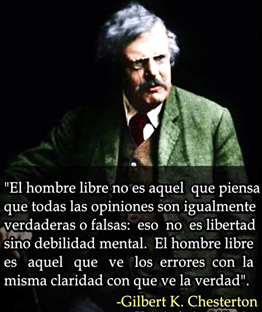 Pensamiento de Chesterton sobre el hombre libre