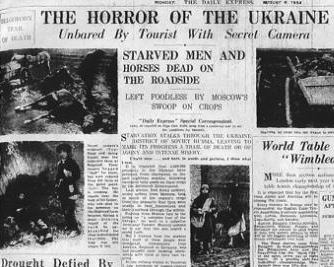 Holodomor en la prensa