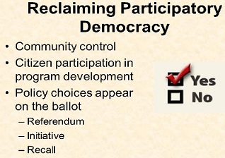 Participatory Democracy