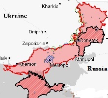 Russian invasion front line
