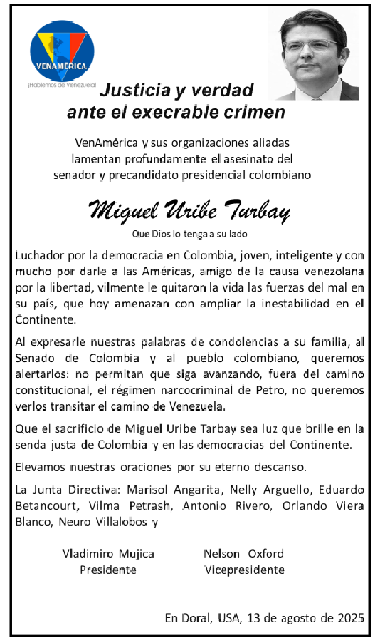 Miguel Uribe Turbay murder