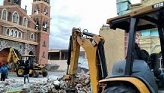 Demolición de un templo en Cuba