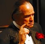 Marlon Brando as the Godfather