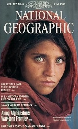 "Afghan Girl" in National Geographic