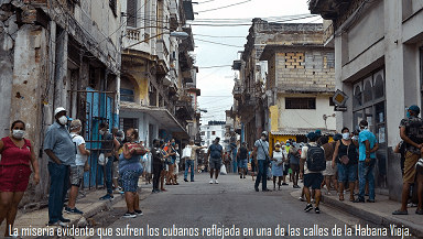 La miseria de los cubanos reflejada en una de las calles de la Habana Viena