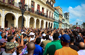 Manifestación pacífica el 11 de julio en La Habana